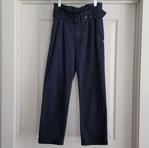 SCOTCH & SODA Peached Cotton Paper Bag Pants